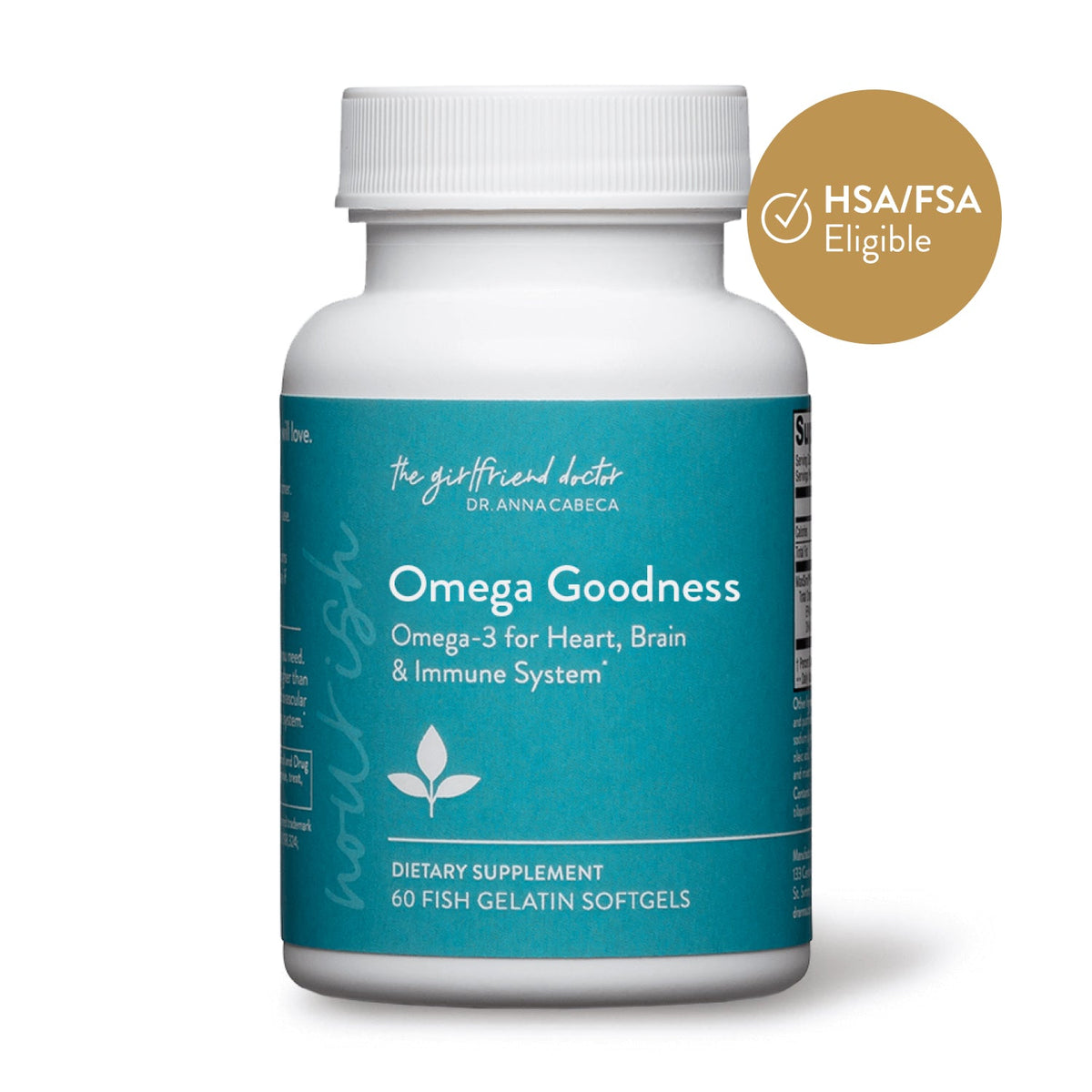 Omega Goodness® Omega-3 Supplement for Heart, Brain & Immune Support