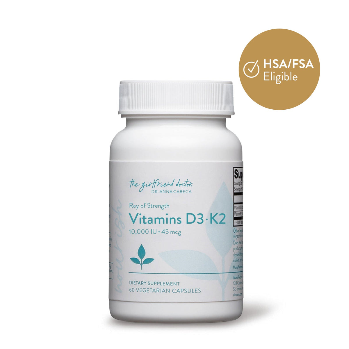 Ray of Strength® Vitamin D3 & K2 for Bone & Mood Support