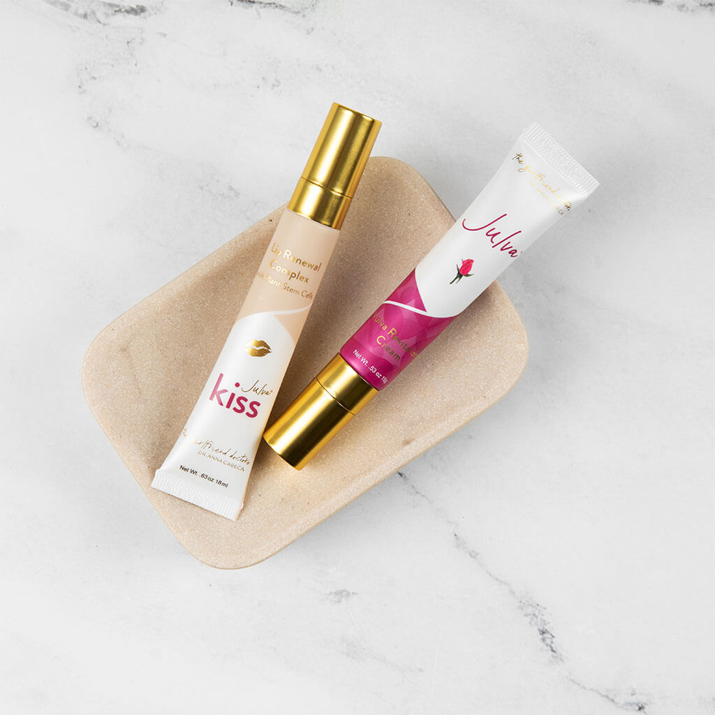 Julva® Lip Duo, Vulvar Moisturizer & Lip Plumping Balm Set